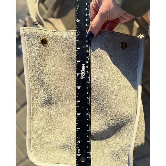 MARGOT NEW YORK JAMEE LEATHER SUEDE DOUBLE HANDLE TOTE BAG W MATCHING WALLET NWT - Picture 8 of 16